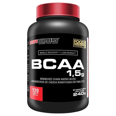 BCAA Bodybuilders 1,5g - 120 Tabletes - Foto 1