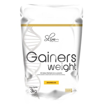 Hipercalórico Slim Weight Control Gainers Weight Slim - Baunilha - 3Kg - Foto 1