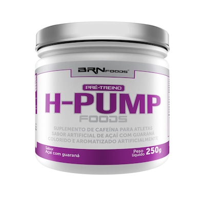 Pré Treino H-Pump BRN Foods - Guaraná com Açaí - 250g - Foto 1