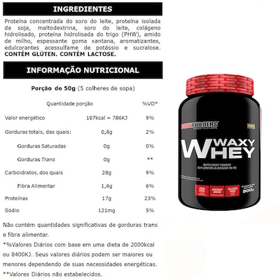 Waxy Whey Bodybuilders - Baunilha - 900g + ZMA Drol - 120 Caps + Creatina - 100g + Coqueteleira - Foto 2