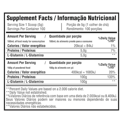 Glutamina 100% Bodybuilders - 500g - Foto 3