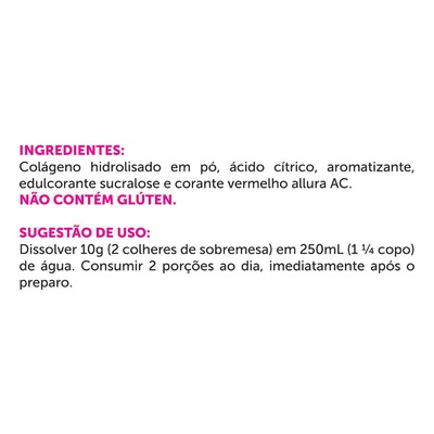 Colágeno BRN Foods Colagen Powder - Morango - 200g - Foto 2