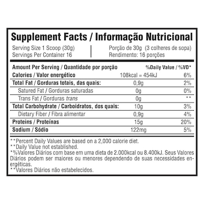Albumina Protein Bodybuilders - Baunilha - 500g - Foto 3