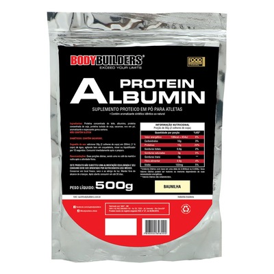 Albumina Protein Bodybuilders - Baunilha - 500g - Foto 1