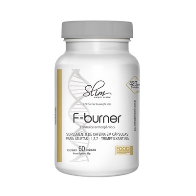 Pré Treino F-Burner Slim Weight Control - 60 Capsulas - Foto 1