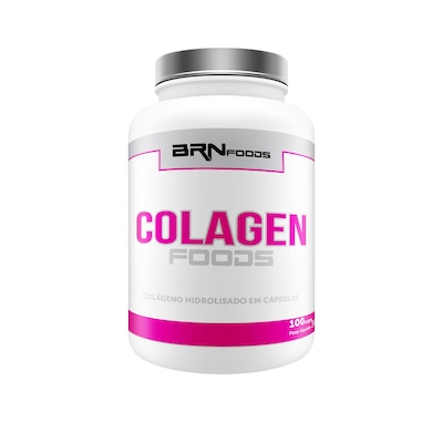 Colágeno Hidrolisado BRN Foods Colagen - 100 Cápsulas - Foto 1