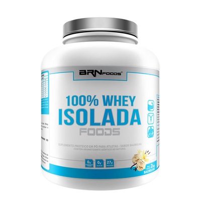 100% Whey Protein BRN Foods - Baunilha - 2Kg - Foto 1
