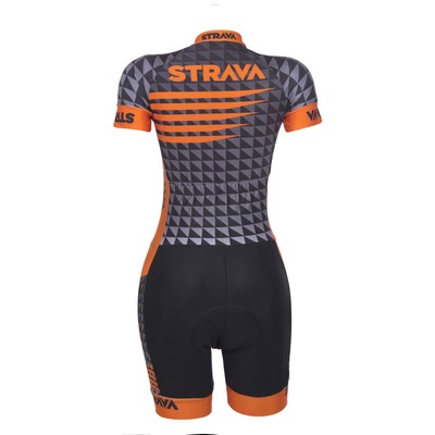 Macaquinho de Ciclismo Strava D.40 Carbono - Feminino - Foto 2
