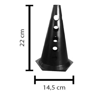 Cone com Furo Natural Fitness com 10 unidades + Escada Agilidade EVA +  Chapéu Chinês Mini Cone com 10 unidades - Foto 2
