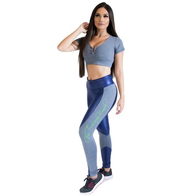 Calça Legging Fit Training Brasil Scissor - Feminina - Foto 1