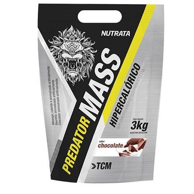 Hipercalóricos Predator Mass Nutrata - Chocolate - 3000g - Foto 1