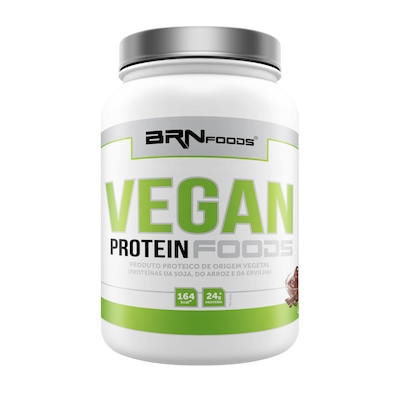 Whey Protein Vegan BRN Foods - Chocolate - 500g - Foto 1