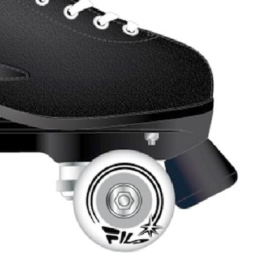 Patins Fila Skates- Logo Black - Quad - Abec 7 - Adulto - Foto 3