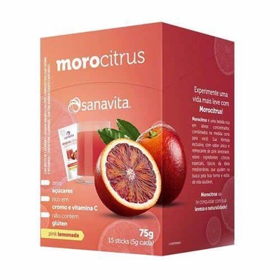 Chá Morocitrus Sanavita - Pink Lemonade - 15 Sticks - 5g - Foto 1