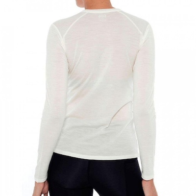 Camiseta Manga Longa Segunda Pele Solo Essential Merino Crew - Feminino - Foto 2