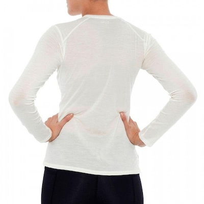 Camiseta Manga Longa Segunda Pele Solo Essential Merino Crew - Feminino - Foto 3