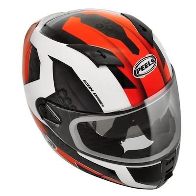 Capacete Peels Icon Dash - Branco e Vermelho - Foto 2
