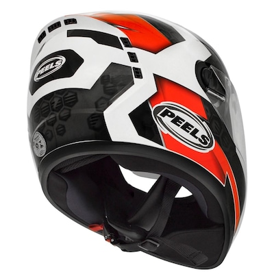 Capacete Peels Icon Dash - Branco e Vermelho - Foto 3