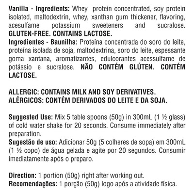 Whey Protein Bodybuilders - Baunilha - 500g - Foto 3