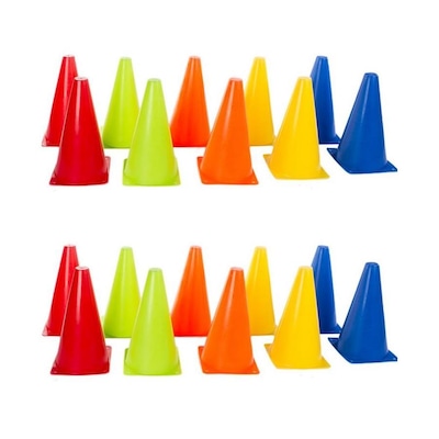 Kit de Cones de Agilidade Yangfit com 20 Unidades - 23cm - Foto 1