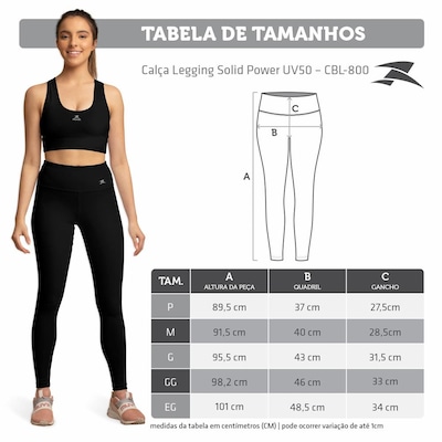 Calça Legging Muvin Solid Power CBL-800 - Feminina - Foto 3
