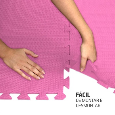Tapete Fitness de Encaixe Muvin - 4 Peças - Foto 3
