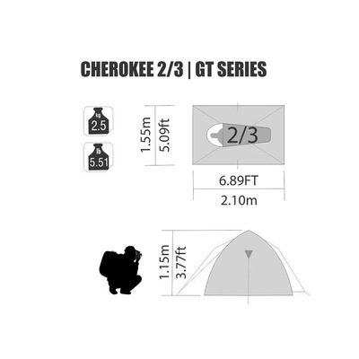 Barraca Nautika Cherokee GT 2/3 Pessoas - Foto 4