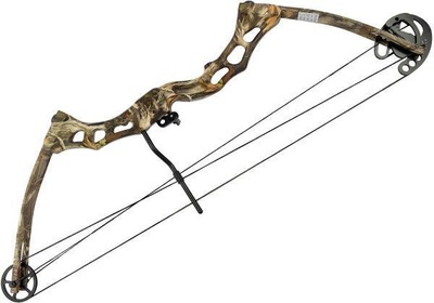 Arco Composto Poe Long Single Camuflado 65 Libras - Foto 1