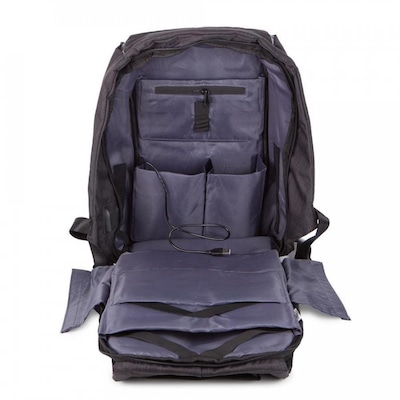 Mochila para Notebook Swissland Impermeável USB Anti Furto - Foto 4