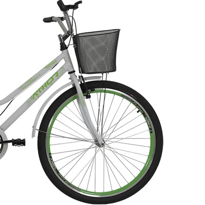 Bicicleta Athor Venus com Cestão Aro 26 - Freio V-Brake - Marcha Único - Adulto - Foto 2