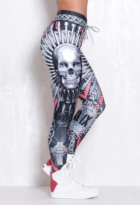 Calça Legging Rock Code Elastic Black Guardian - Feminina - Foto 1