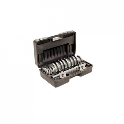 Kit Wct Fitness 217 com Anilhas Cromadas + Halteres Com Rosca Na Maleta - 12Kg - Foto 3