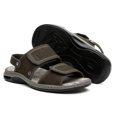 Sandália Venetto Conforto em Couro - Masculina - Foto 2