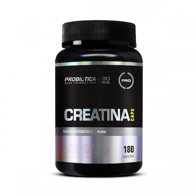 Creatina Monohidratada Micronizada Pura Probiótica - 180 Cápsulas - Foto 1