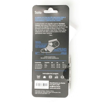 Meia de Cano Curto Solo Cotton Air Ankle - Adulto - Foto 6