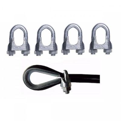 Kit 5 Grampos Clips Cabo de Aço Reparo Aparelho Academia - Foto 2