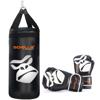 Kit Gorill Saco de Pancada + Luva Boxe e Muay-Thai - Infantil - Foto 6