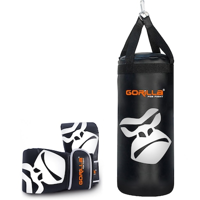 Kit Gorilla Saco de Pancada + Luva Bate-Saco - Infantil - Foto 1