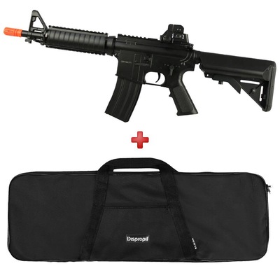 Rifle Airsoft Elétrico Cyma M4 CQB CM176 + Capa Simples - Foto 1