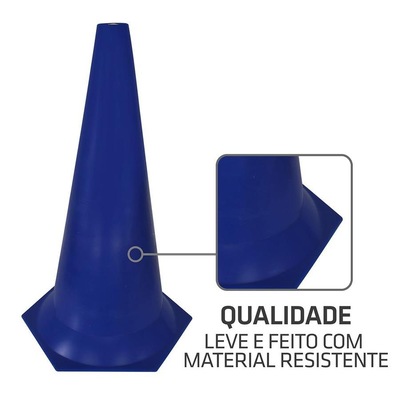 Cone de Marcação de Plástico Muvin 50cm - 8 Unidades - Foto 3