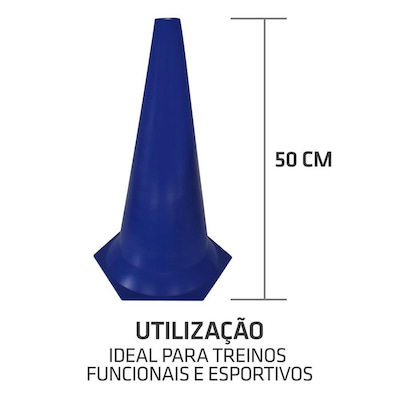 Cone de Marcação de Plástico Muvin 50cm - 8 Unidades - Foto 4
