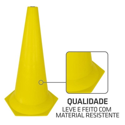Cone de Marcação de Plástico Muvin 50cm - 8 Unidades - Foto 3
