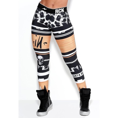 Calça Legging Rock Code Elastic Aztec Print - Feminina - Foto 1