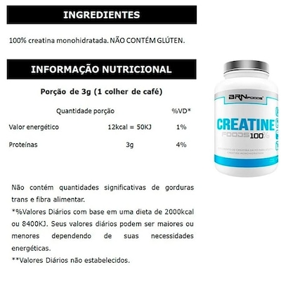 Kit 2x Pink Whey Protein BRN Foods 900g Baunilha + Bcaa 100g + Creatina 100g + Coqueteleira - Foto 4