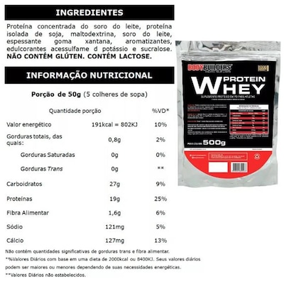 Kit Whey Protein Waxy Bodybuilders - Morango - 900g + Whey Protein + BCAA + Creatina + Coqueteleira - Foto 5