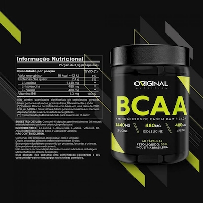 Kit Whey Complex Original Nutrition - 900g - 2 Unidades  + BCAA + Colágeno + Glutamina + Creatina + - Foto 3