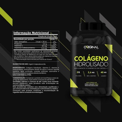 Kit Whey Complex Original Nutrition - 900g - 2 Unidades  + BCAA + Colágeno + Glutamina + Creatina + - Foto 5
