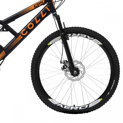 Bicicleta Colli Fulls GPS Freios à Disco Aro 26 com Suspensão Dupla 36 Raios - 21 Marchas - Foto 3
