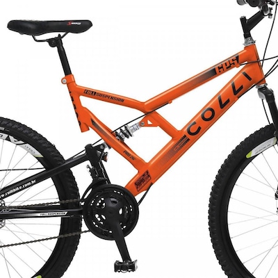 Bicicleta Colli Fulls GPS Freios à Disco Aro 26 com Suspensão Dupla 36 Raios - 21 Marchas - Foto 2