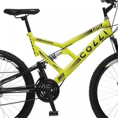 Bicicleta Colli Fulls GPS Freios à Disco Aro 26 com Suspensão Dupla 36 Raios - 21 Marchas - Foto 2